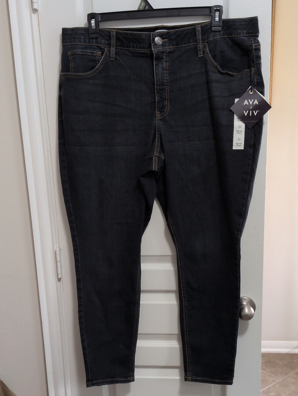 Skinny Jeans High-Rise Dark Blue